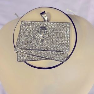 New Stainless Steel Rhinestone Studded Fashion Pendant